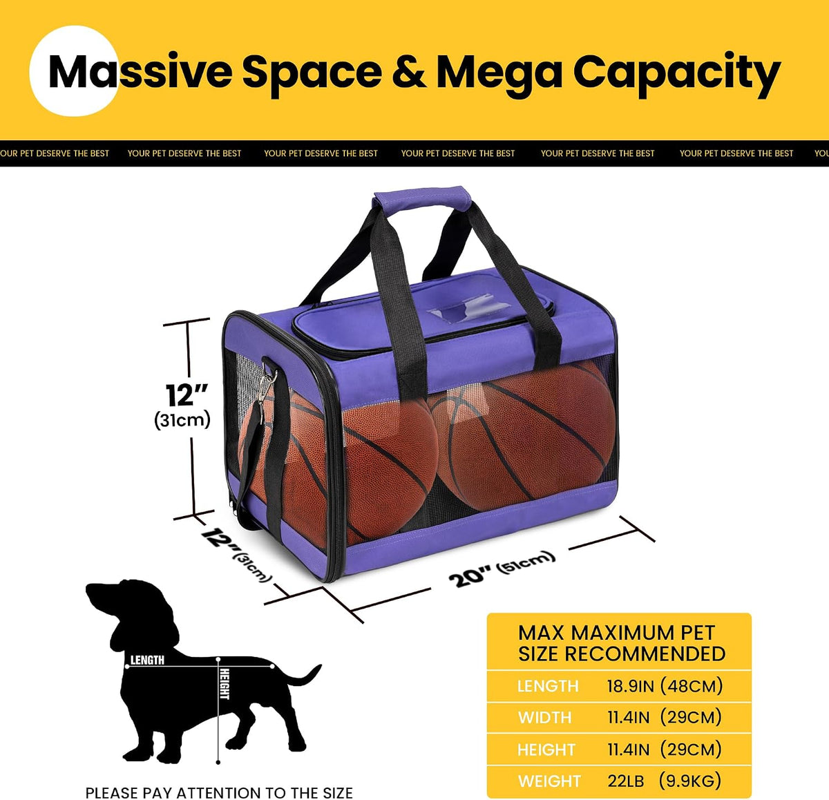 Soft-Sided Mesh Pet Carrier
