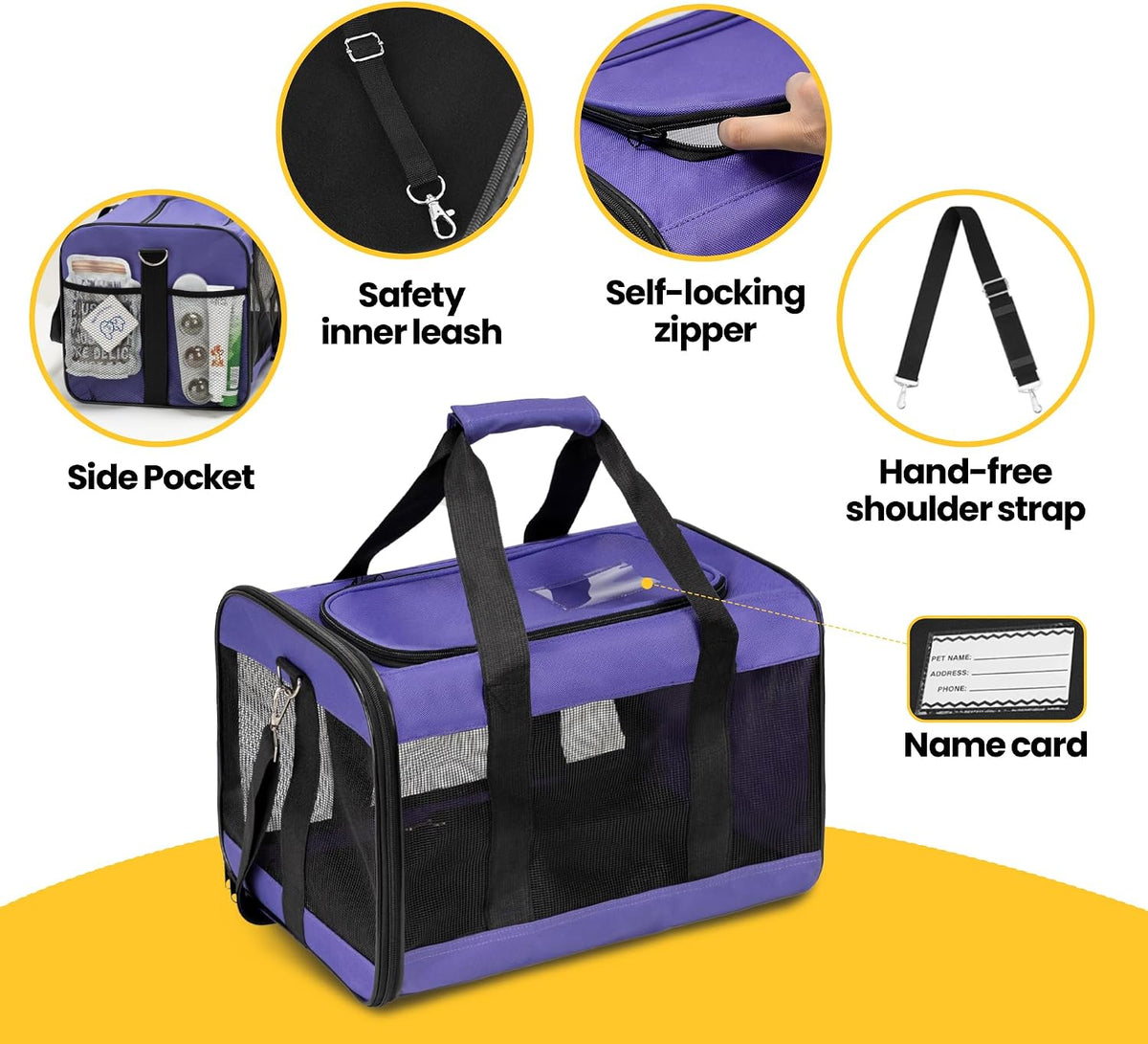 Soft-Sided Mesh Pet Carrier