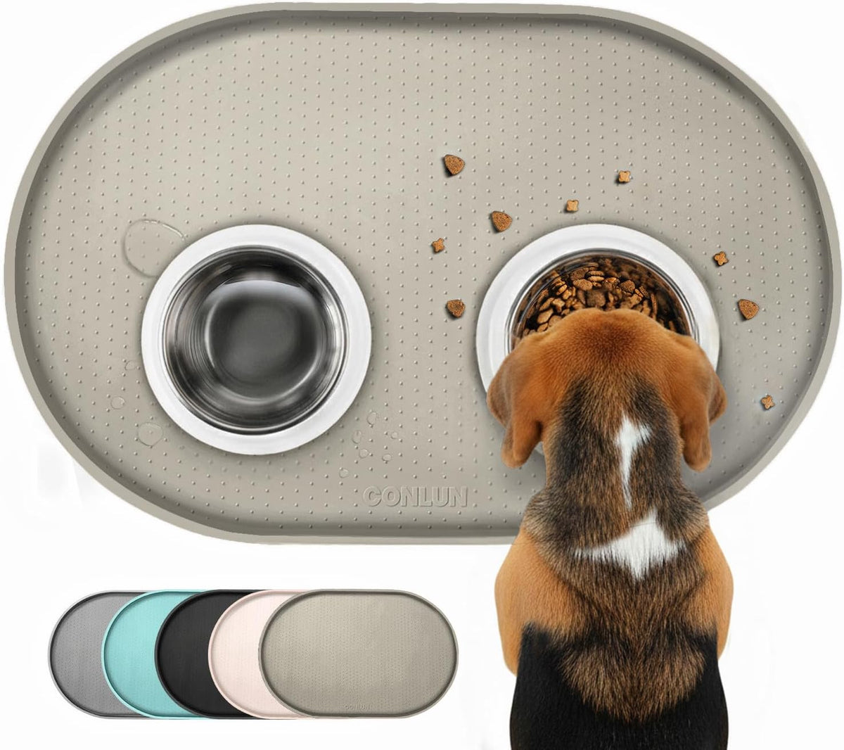 Oval Silicone Pet Feeding Mat