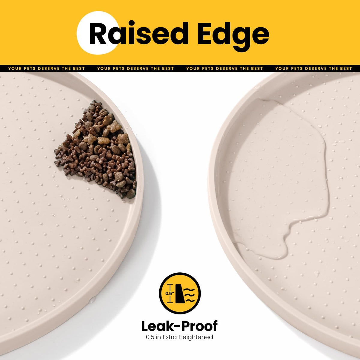 Oval Silicone Pet Feeding Mat
