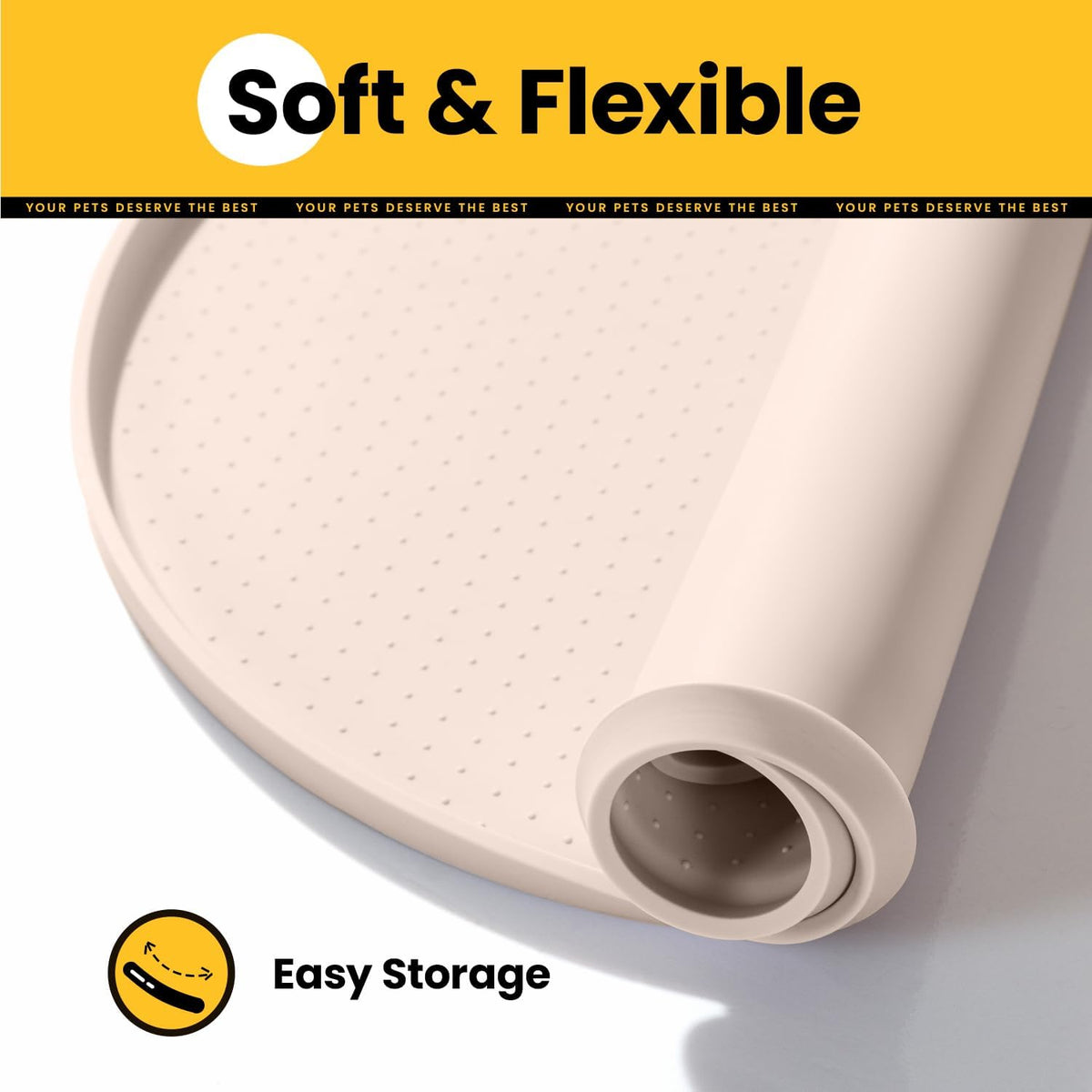 Oval Silicone Pet Feeding Mat