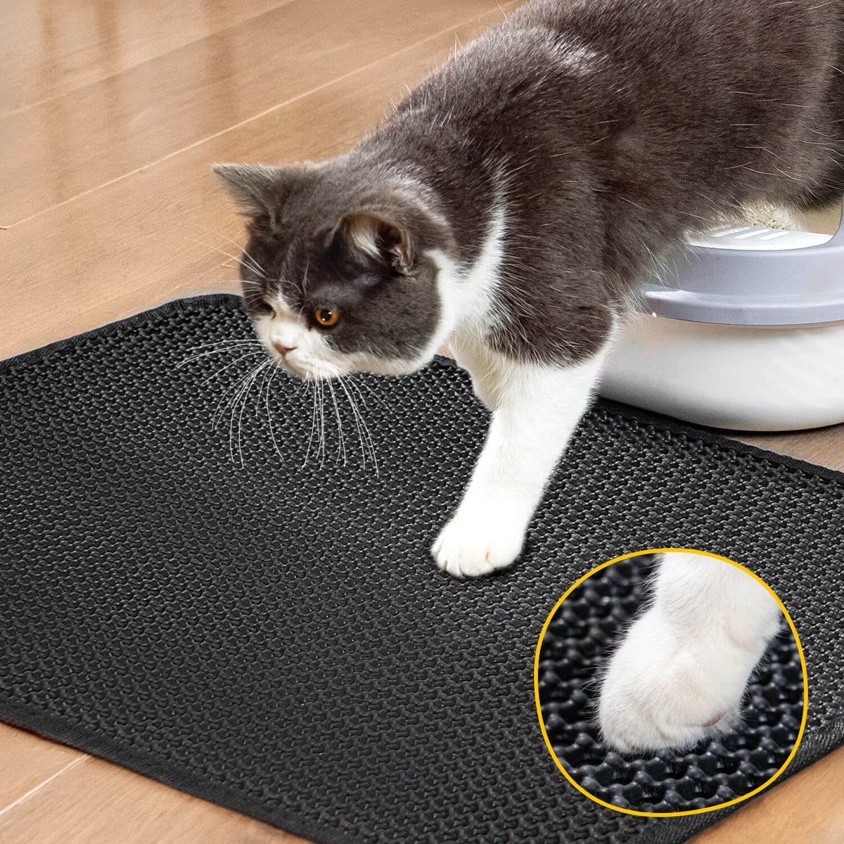 Conlun Cat Litter Mat Honeycomb Double Layer, Urine Waterproof, and Easy to Clean