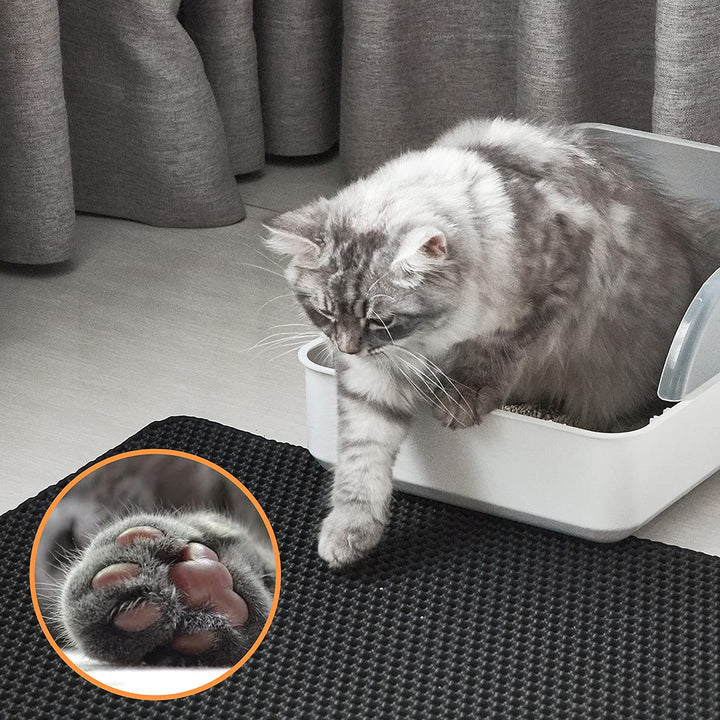 cat litter mat cat litter trapping mat honeycomb double layer design extra large