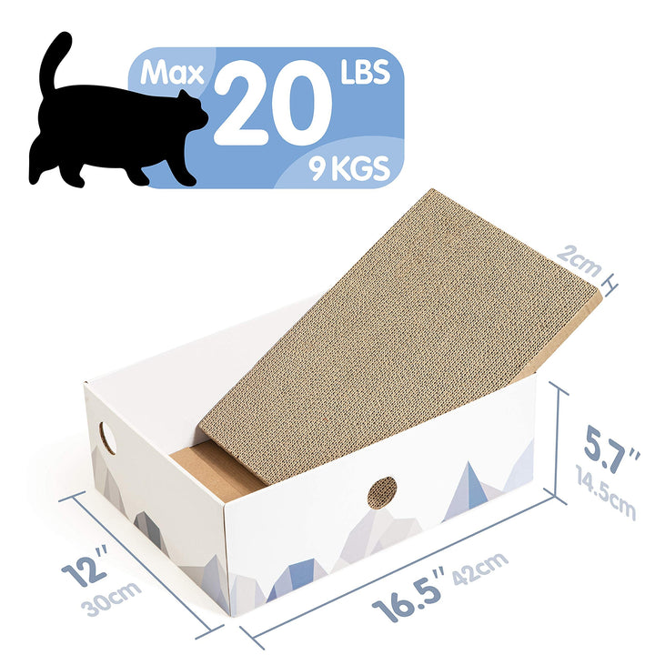 cat scratcher box white coching cat scratcher cardboard scratching pad large