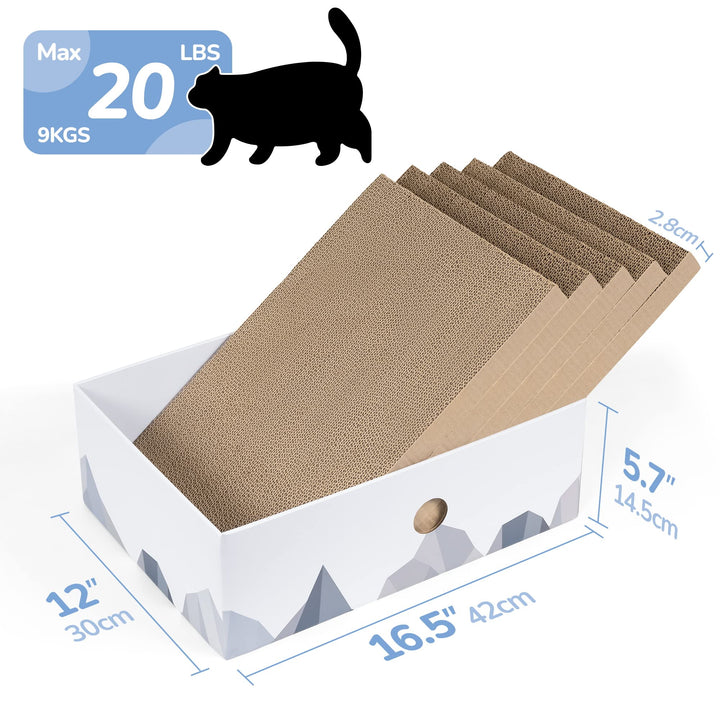 cat scratcher box white coching cat scratcher cardboard scratching pad large pack of 5