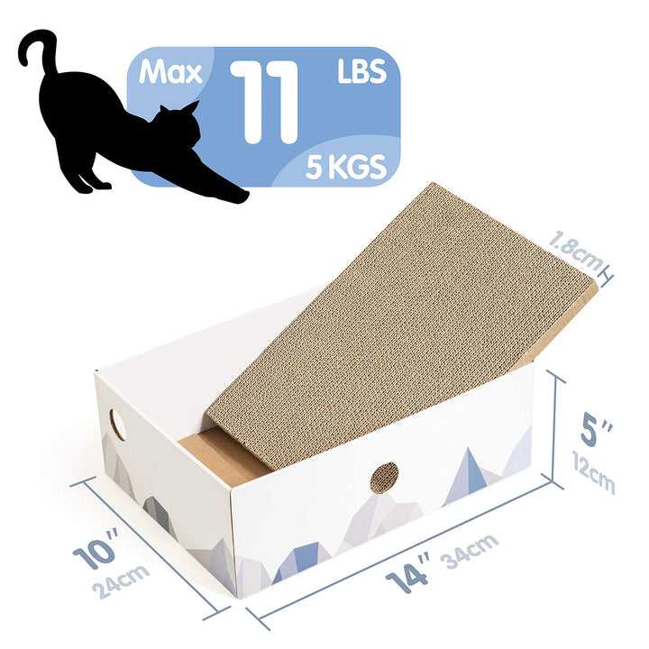 cat scratcher box white coching cat scratcher cardboard scratching pad medium