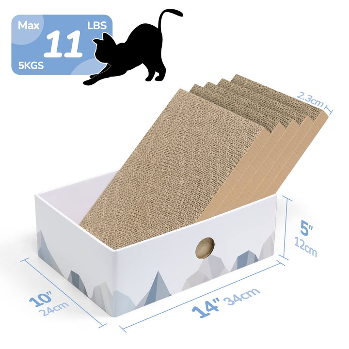 cat scratcher box white coching cat scratcher cardboard scratching pad medium pack of 5